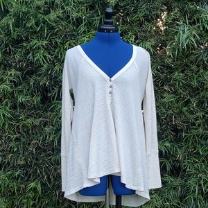 Free People White Knit Sweater